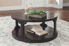 Rogness - Rustic Brown - Round Cocktail Table