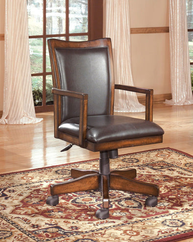 Hamlyn - Medium Brown - Home Office Swivel Desk Chair