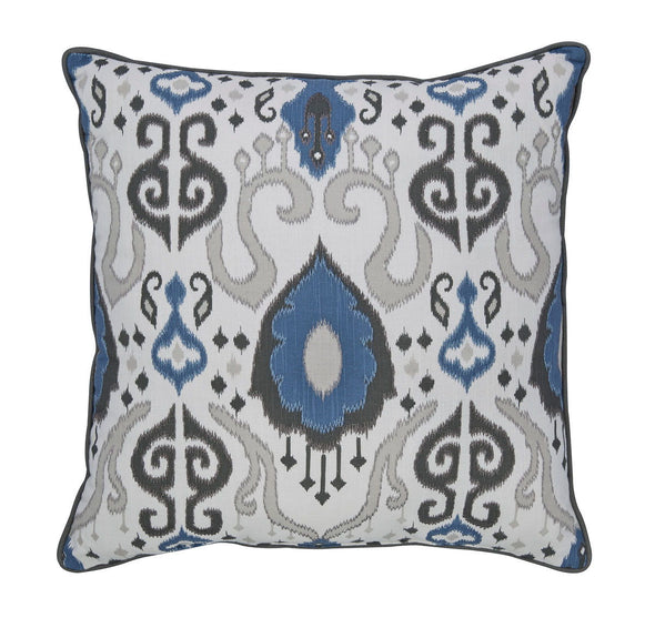 Damaria - Blue/Ivory/Brown - Pillow (4/CS)