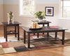 Lewis - Medium Brown - Occasional Table Set (3/CN)