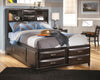 Kira - Black - Full Storage Headboard