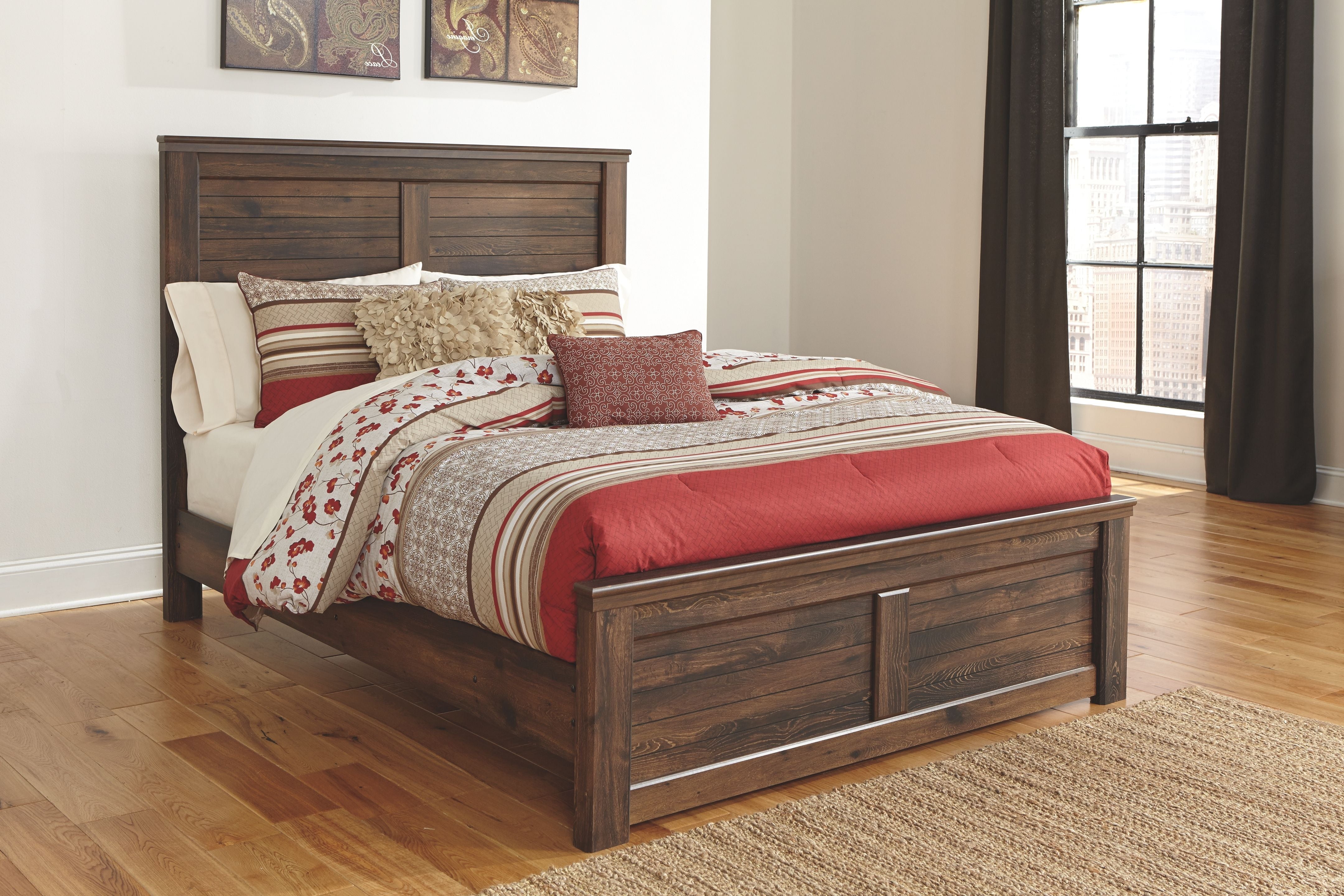 Quinden - Dark Brown - King Panel Footboard